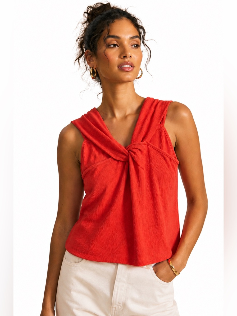 🌺 Maeve by Anthropologie Twist Front Tank Top